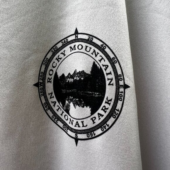Rocky Mountain National Park Light Gray Wicking Long Sleeve t-shirt - Picture 3 of 7